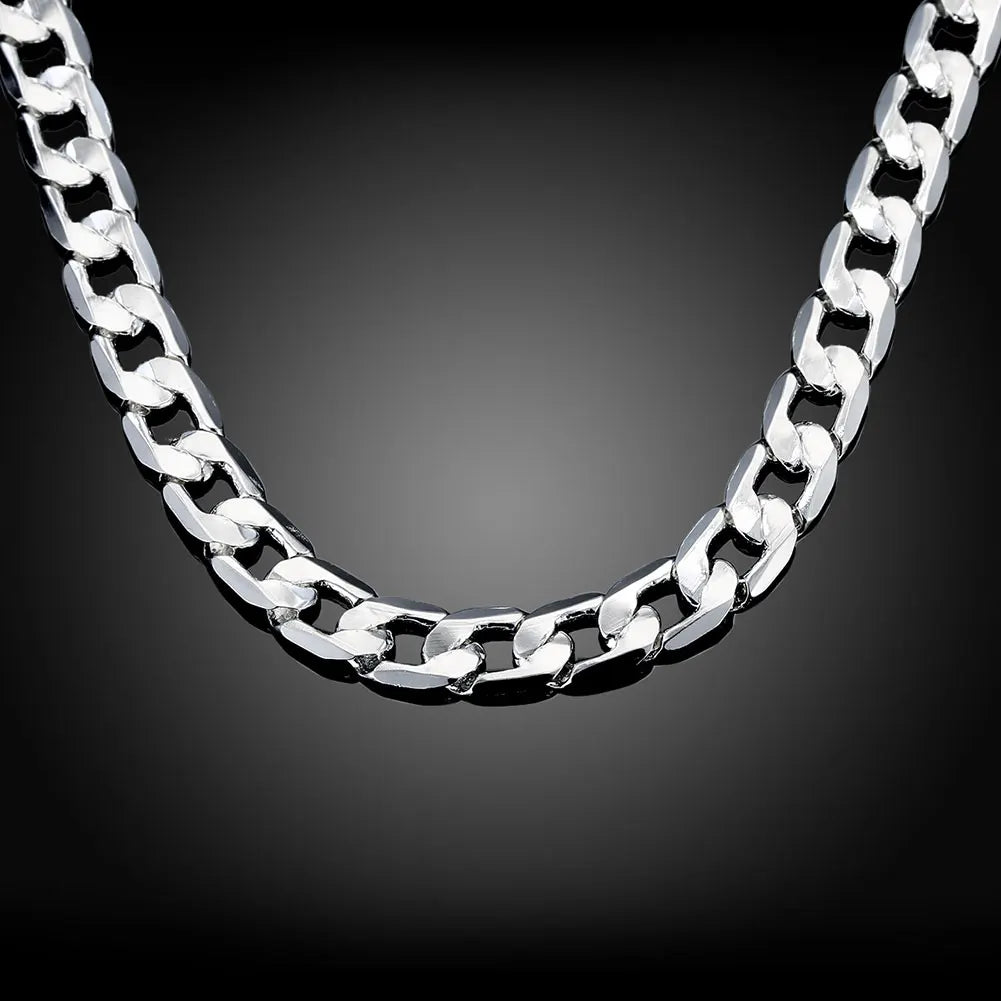 Special Offer 925 Sterling Silver Necklace for Men 20/24 Inch Classic 8MM Chain Luxury Jewelry Wedding Christmas Gifts