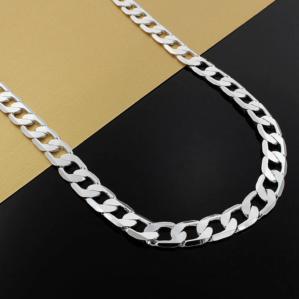 Special Offer 925 Sterling Silver Necklace for Men 20/24 Inch Classic 8MM Chain Luxury Jewelry Wedding Christmas Gifts