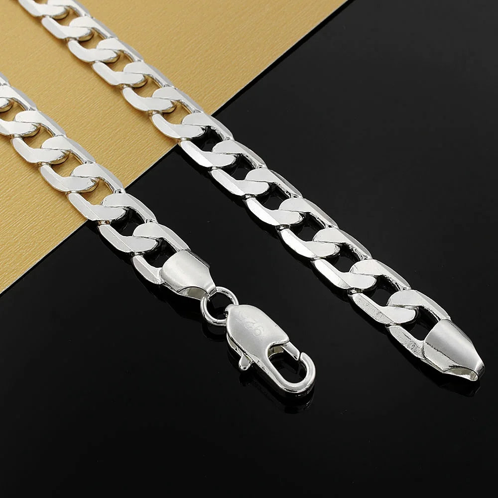 Special Offer 925 Sterling Silver Necklace for Men 20/24 Inch Classic 8MM Chain Luxury Jewelry Wedding Christmas Gifts