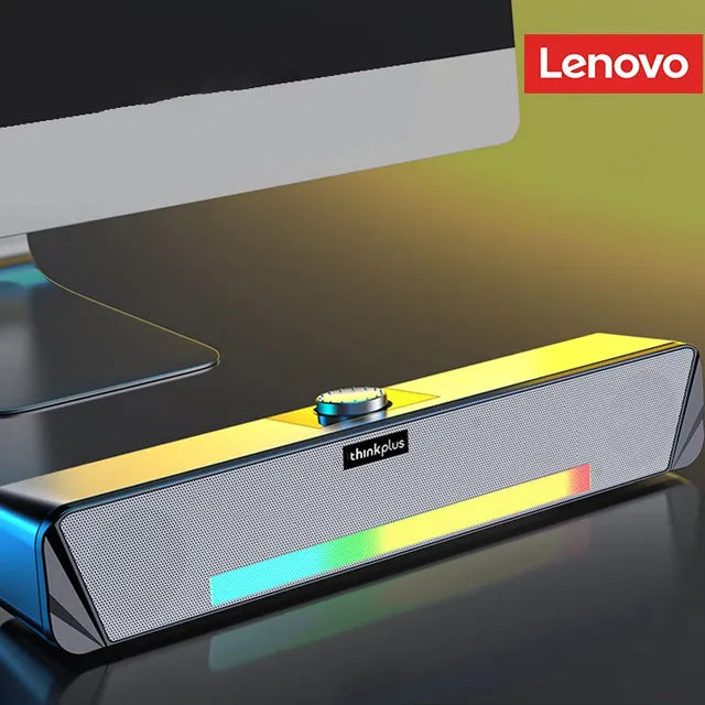 Original Lenovo TS33 Kabelgebundener und Bluetooth 5.0-Lautsprecher 360 Home Movie Surround Sound Bar Audio-Lautsprecher für Schreibtisch-Computer-Subwoofer