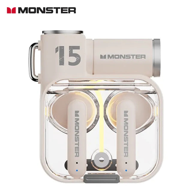 Originale Monster XKT15 Wireless Bluetooth 5.3 auricolari TWS Gaming Earbuds RGB Flip Cover Design Headset bassa latenza 2023 nuovo