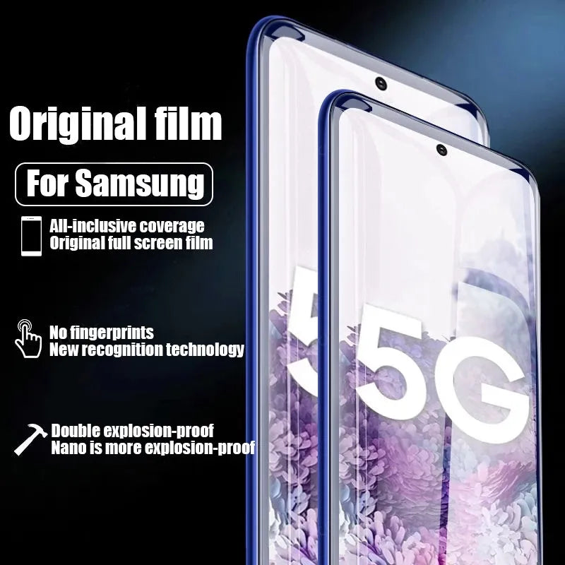 4 Stück Hydrogelfolie für Samsung Galaxy S20 S22 S21 Ultra S10 S9 S8 Plus FE Displayschutzfolie für Samsung Note 20 10 9 8 Plus S23U