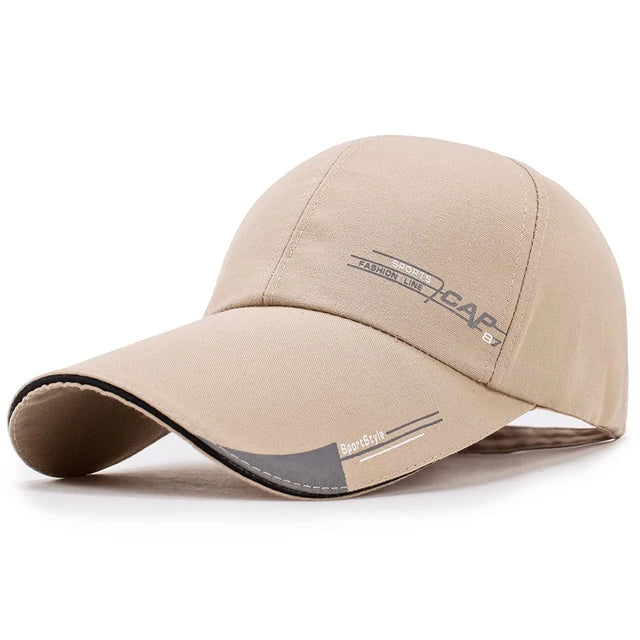 Spring and Autumn Korean Version Lengthened Baseball Men Outdoor Fishing Sun Protection Travel Hat Casual Baseball Cap Sun Visor