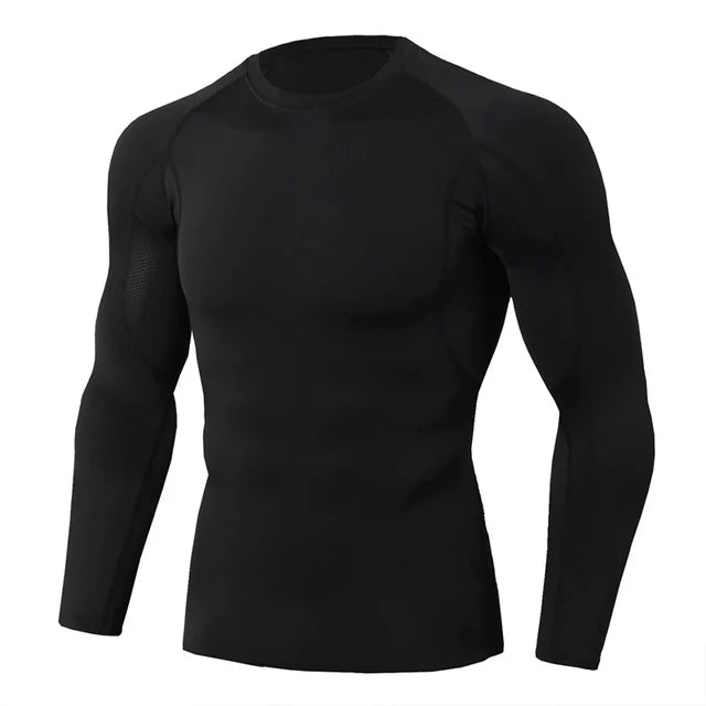 Rashguard Gym T Shirt Men Bodybuilding Compression Shirt Fitness Quick Dry Running Workout Man Sports First Layer Sportswear