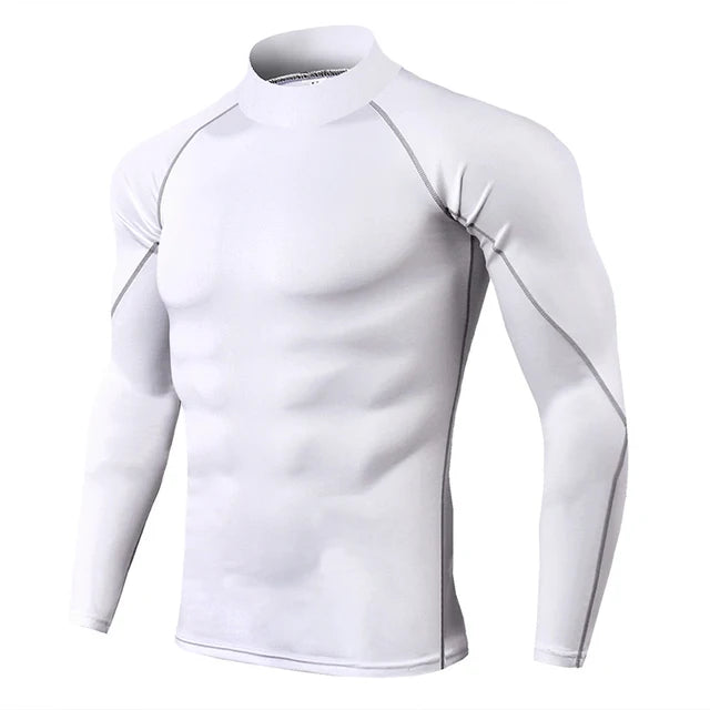 Rashguard Gym T Shirt Men Bodybuilding Compression Shirt Fitness Quick Dry Running Workout Man Sports First Layer Sportswear