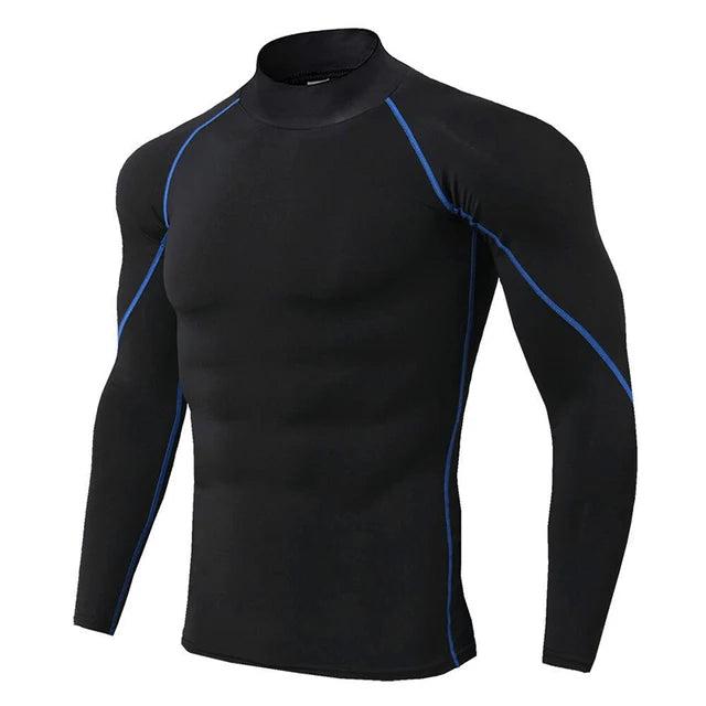 Rashguard Gym T Shirt Men Bodybuilding Compression Shirt Fitness Quick Dry Running Workout Man Sports First Layer Sportswear