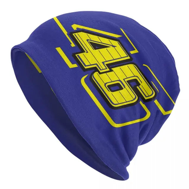 Rossi Skullies berretti berretti Streetwear inverno caldo uomo donna cappelli lavorati a maglia Unisex adulto moto Racing cappelli cofano