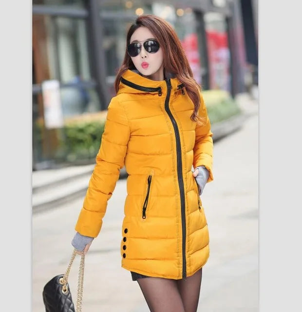 Female Long Parka Winter Jacket Women Down Cotton Jackets Ladies Coats Woman Winter Coats And Jackets Parkas Mujer 2021 YG1268