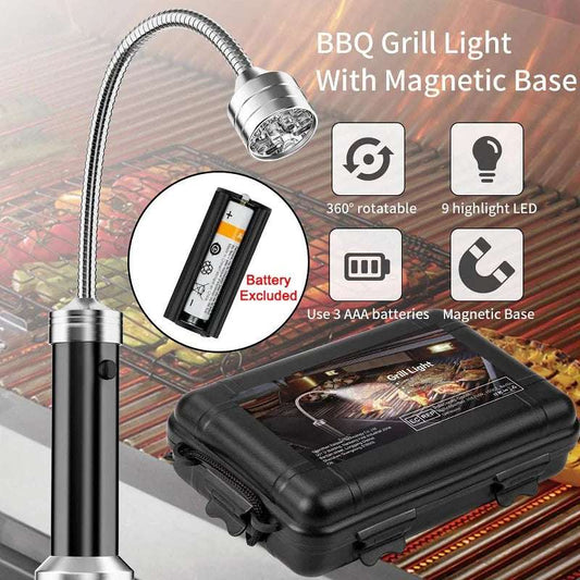 Heat Resistant Barbecue Grill Light Outdoor Super Bright Magnetic Soft Tube Torch Lighting Lamp Outdoor Flexible Flashlight Hose