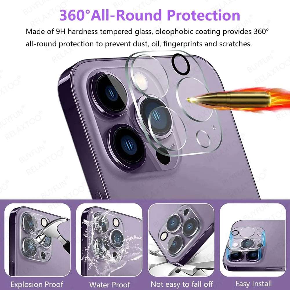 For iPhone 15 Pro Max Glass 4in1 3D Camera Tempered Glass iPhone15Pro iPhone15 Plus 15Pro i15 ProMax Screen Protector Cover Film