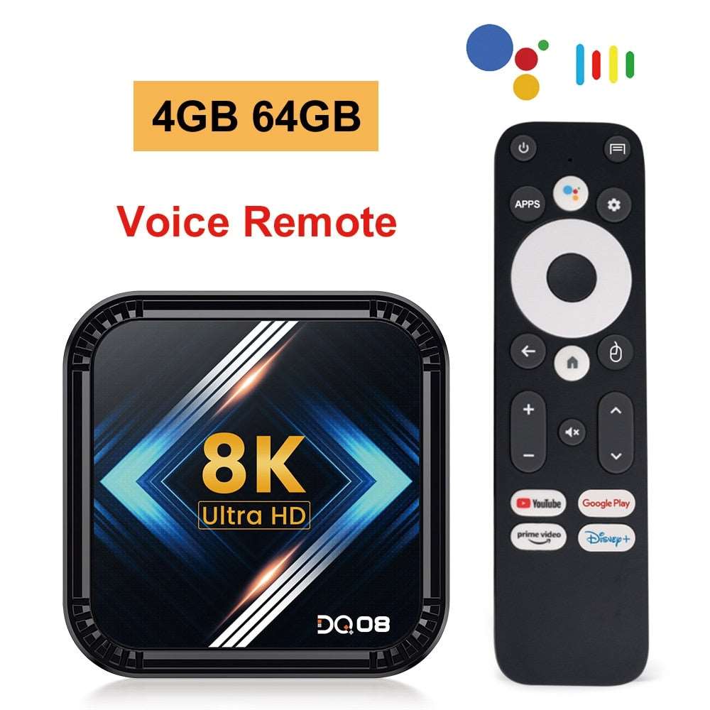 DQ08 RK3528 Smart TV Box Android 13 Quad Core Cortex A53 Support
