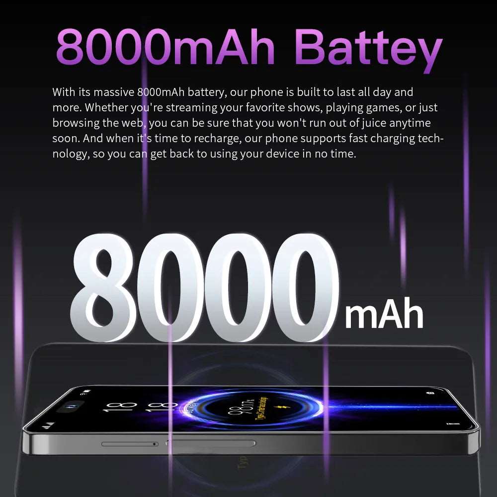 I15 PRO MAX Cellphones 5G 6.8In 16G+1TB Smartphone Smart Mobile Phones 8000mAh Cell Phone Android Unlocked Celulares Dual SIM