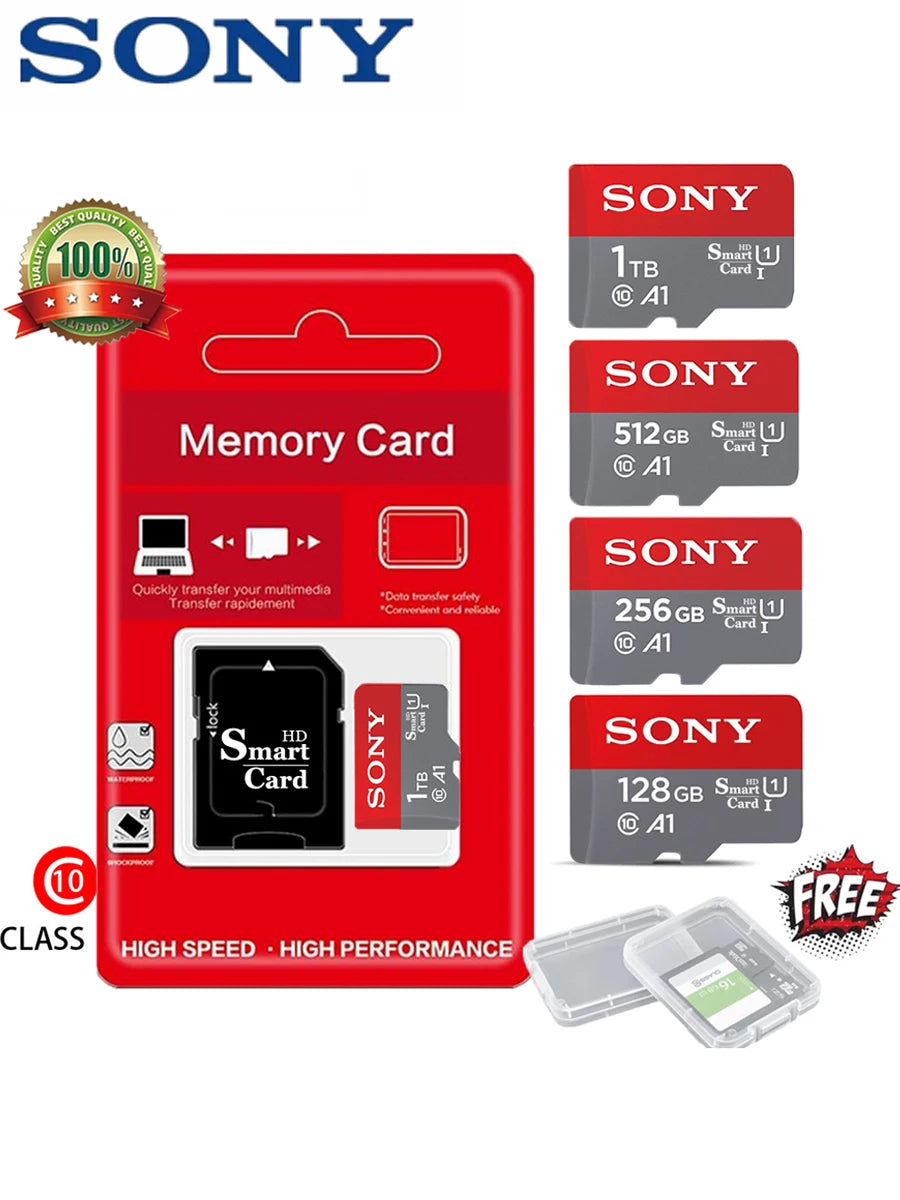 SONY 1TB Ultra Micro SD 512GB Micro SD Card SD/TF Flash Card Memory Card 32 64 128 gb microSD per fotocamera