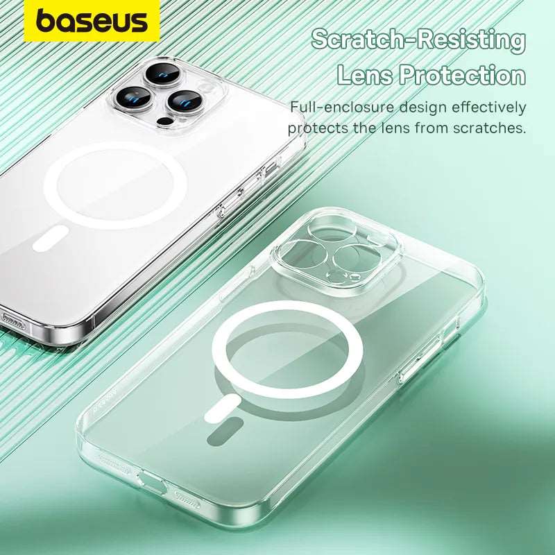 Baseus Magnetic Case for iPhone 14 15 13 12 11 Pro Max Wireless Charging Cover For iPhone 15 13 12 Pro Max PC Magnet Phone Case