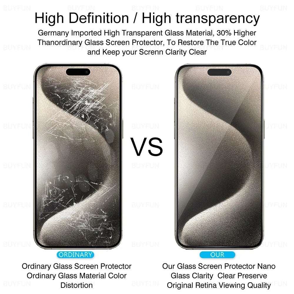 For iPhone 15 Pro Max Glass 4in1 3D Camera Tempered Glass iPhone15Pro iPhone15 Plus 15Pro i15 ProMax Screen Protector Cover Film