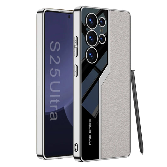 Thin TPU Soft Supercar Footage S25Ultra Case For Samsung Galaxy S23 S24 S25 Ultra 5G Phone Case Plating Leather Protection Cover