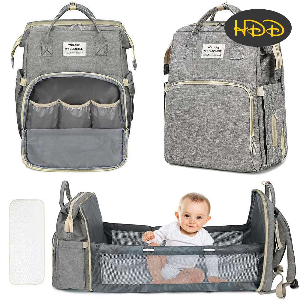 Diaper Bag Backpack, Multifunction Travel Back Pack Maternity Baby Nappy Changing Bags, Large Capacity, Waterproof, Portable