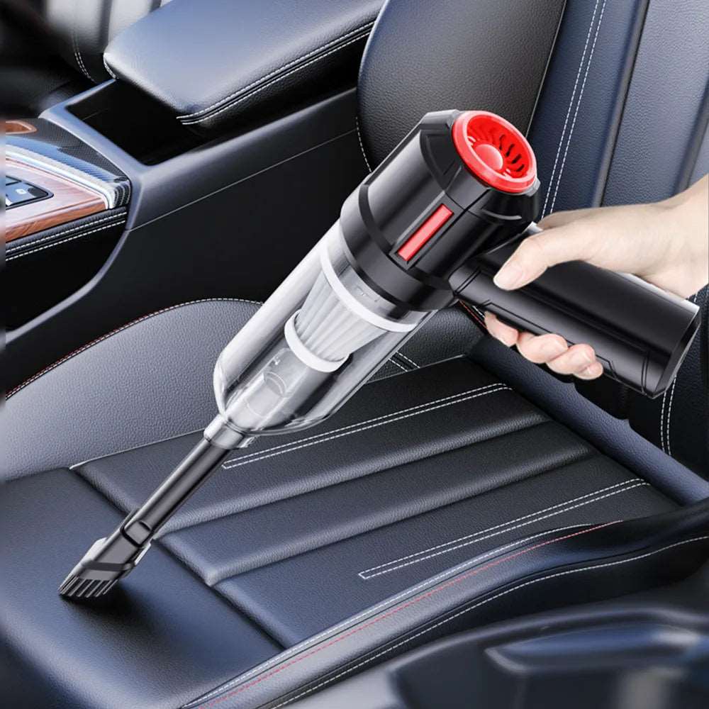 3 In 1 90000Pa Car Vacuum Cleaner Wireless Charging Compressed Air Duster Handheld High-power Air Blower Duster for Home Office