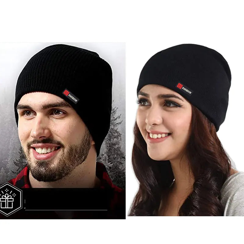 Skullies berretti uomo cappello invernale donna cappelli lavorati a maglia per uomo berretto berretto invernale Gorro berretto da uomo in pelliccia spessa e calda senza tesa