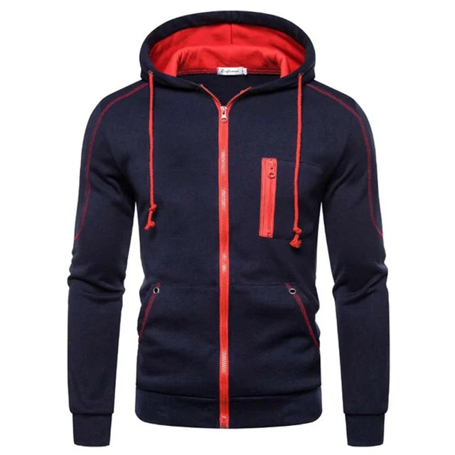 Men's Tracksuit Fashion Hoodies Solid Suits Men's Sweatshirts + Drawstring Sweatpants Loose Leisure Sportswear Set Winter New