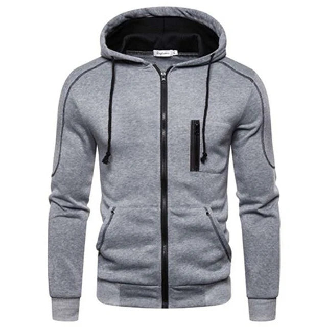 Men's Tracksuit Fashion Hoodies Solid Suits Men's Sweatshirts + Drawstring Sweatpants Loose Leisure Sportswear Set Winter New