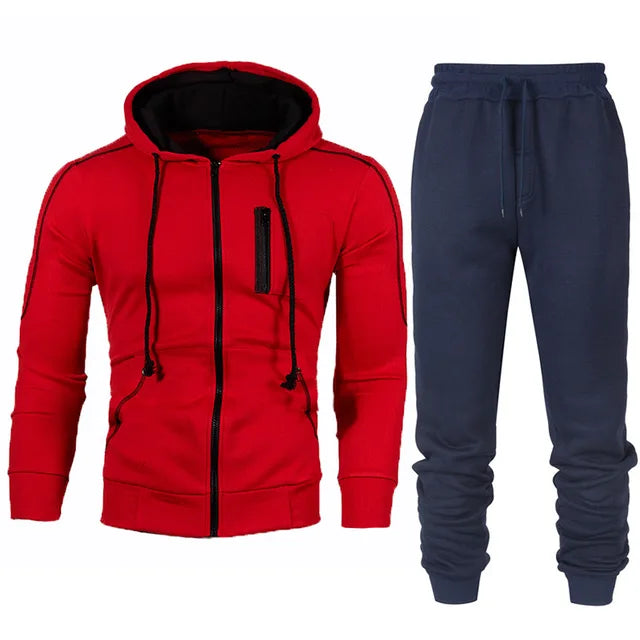 Männer Trainingsanzug Mode Hoodies Feste Anzüge männer Sweatshirts + Kordelzug Jogginghose Lose Freizeit Sportswear-Set Winter Neue