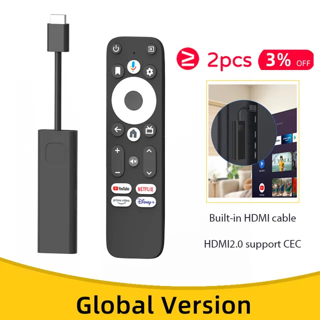 UBISHENG Android TV Stick GD1. Con una risoluzione 4K