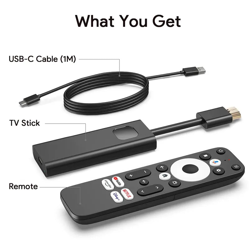 UBISHENG Android TV Stick GD1. Con una risoluzione 4K