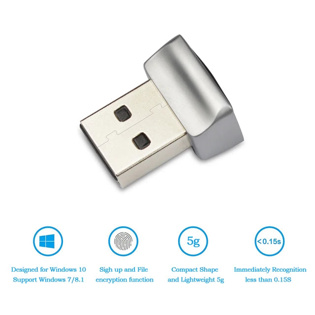 USB Fingerprint Key Reader Module For Windows 10 11 Hello Biometric Scanner Padlock Fingerprint Unlock Module Laptop Accessories