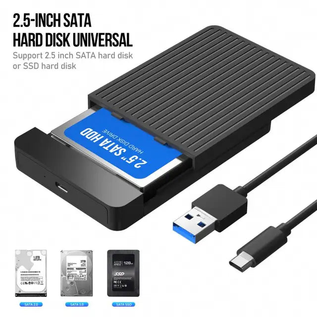 USB3.0 Hard Drive Case External Case Enclosure Usb To Sata Hard Drive Box Pocket For Hdd 2 5 Ssd Notebook Adapter