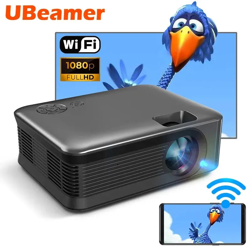 Ubeamer A30C MINI Tragbarer Projektor 3D Theater WIFI Sync Android IOS Smartphone 4K 1080P Moive LED Videoprojektor Smart Cinema