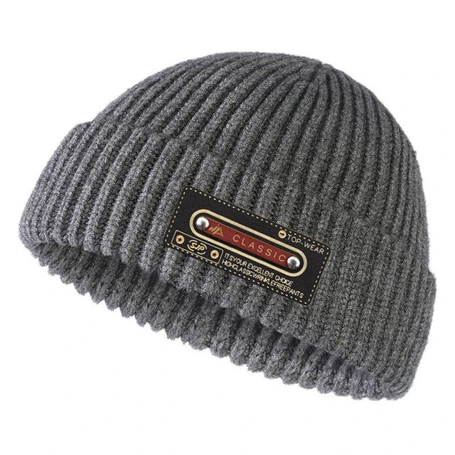 Winter Warm Beanies Casual Short Thread Hip Hop Hat Adult Men Female Wool Knitted Skull Cap Brimless Baggy Melon Cap