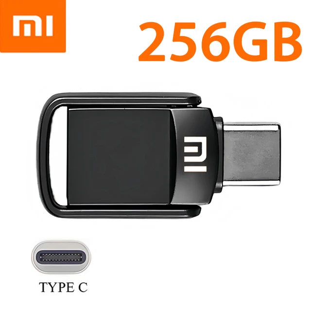 Xiaomi U Disk 2TB 1TB USB 3.1 interfaccia di tipo C 256GB 128GB 512GB Computer cellulare trasmissione reciproca memoria USB portatile