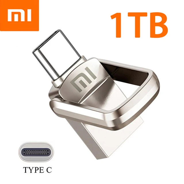 Xiaomi U Disk 2TB 1TB USB 3.1 interfaccia di tipo C 256GB 128GB 512GB Computer cellulare trasmissione reciproca memoria USB portatile