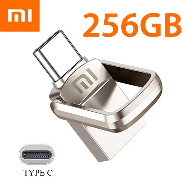 Xiaomi U Disk 2TB 1TB USB 3.1 interfaccia di tipo C 256GB 128GB 512GB Computer cellulare trasmissione reciproca memoria USB portatile