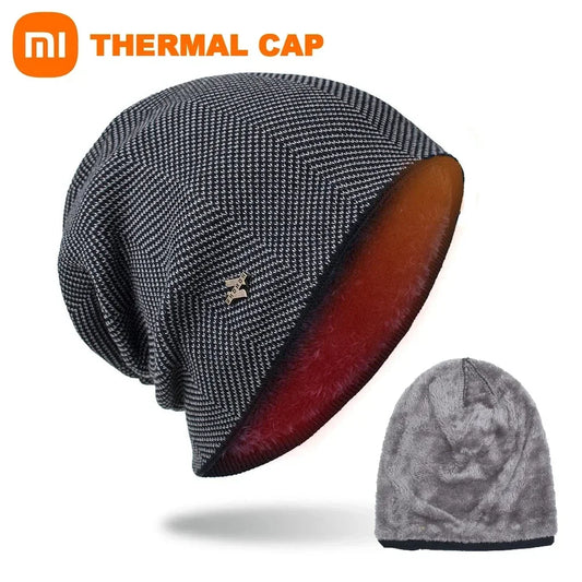 Xiaomi Winter Warm Cap Plush Thickened Men's and Women's Knitting Leisure Hat Outdoor Cycling Ski Cap Youpin Smart Home Life