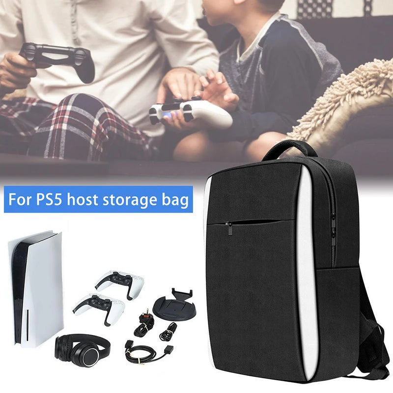 Portable Backpack Suitable for PS5 Game Console Storage Bag Shockproof Waterproof Protective Shoulder Bag Host PS5 Accessories