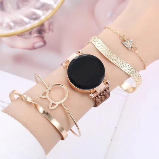 Casual Cute Fashion All-match ElectronicTwo-piece Women's Watch Ornament