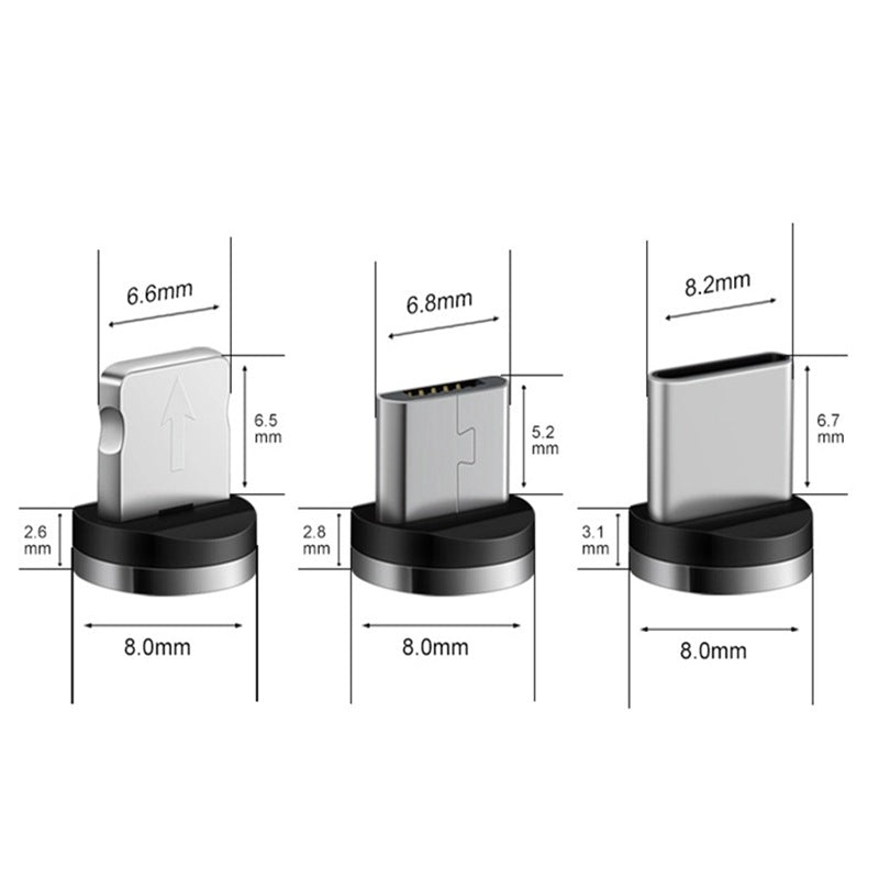 Magnetisches Ladekabel Schnellladung für Android Typec