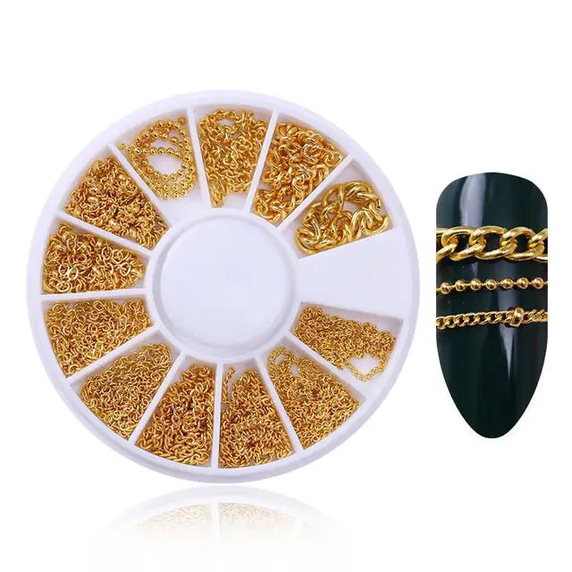nail parts art glitter
