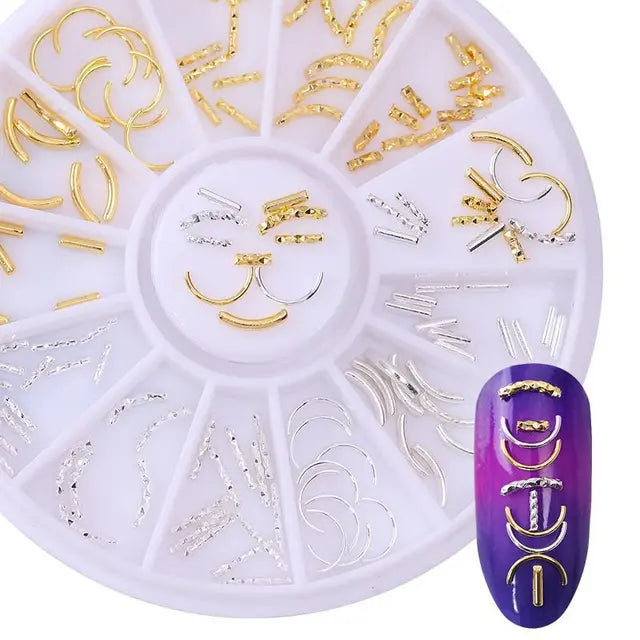 nail parts art glitter