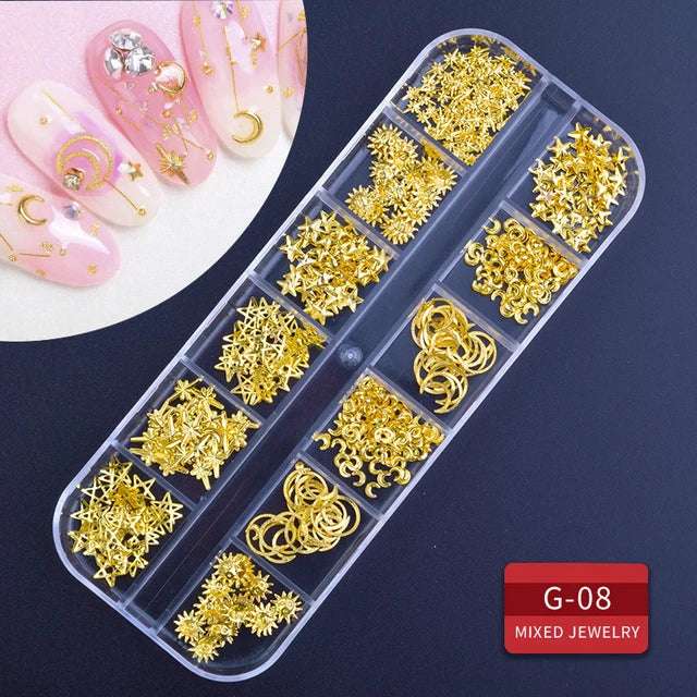nail parts art glitter