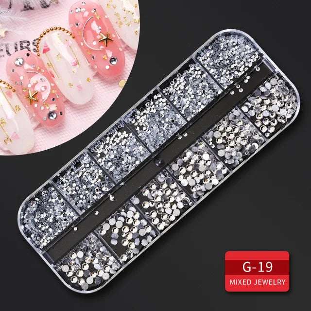 nail parts art glitter