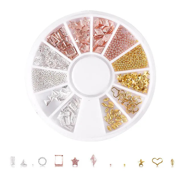 nail parts art glitter