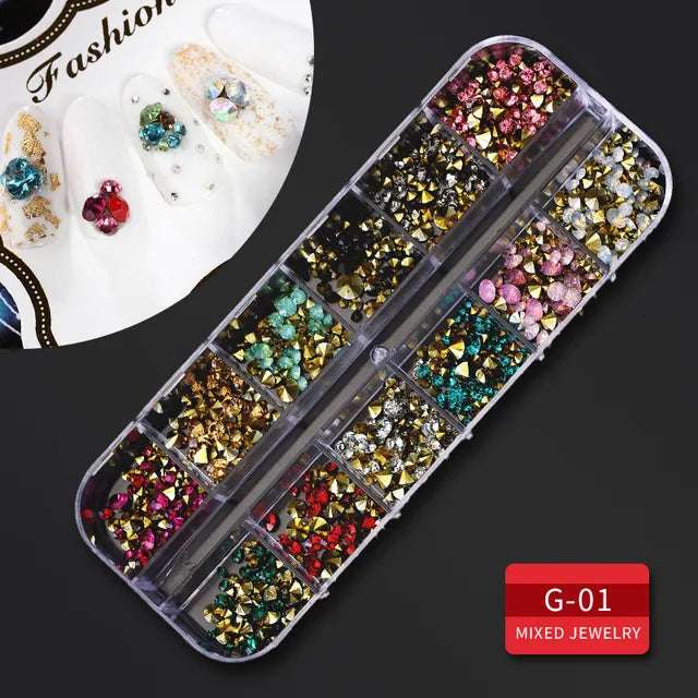 nail parts art glitter
