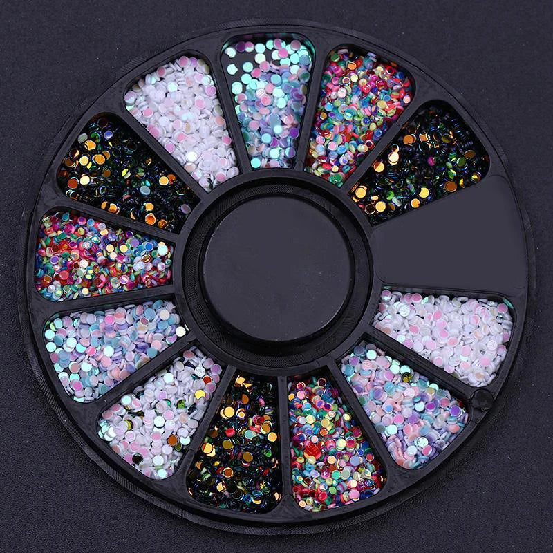 nail art glitter parts